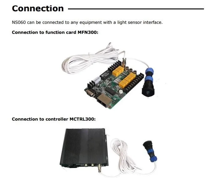 Novastar ns060 brilho sensor de luz brilho