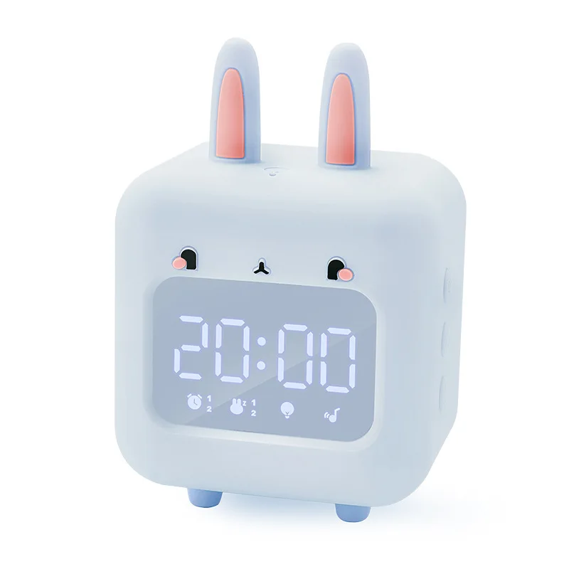 

Alarm Clock Chiids Rabbit Girl Room Decoration Bedside Wake Up Digital Led Clock Despertador Digital Noche Inteligente Gift A