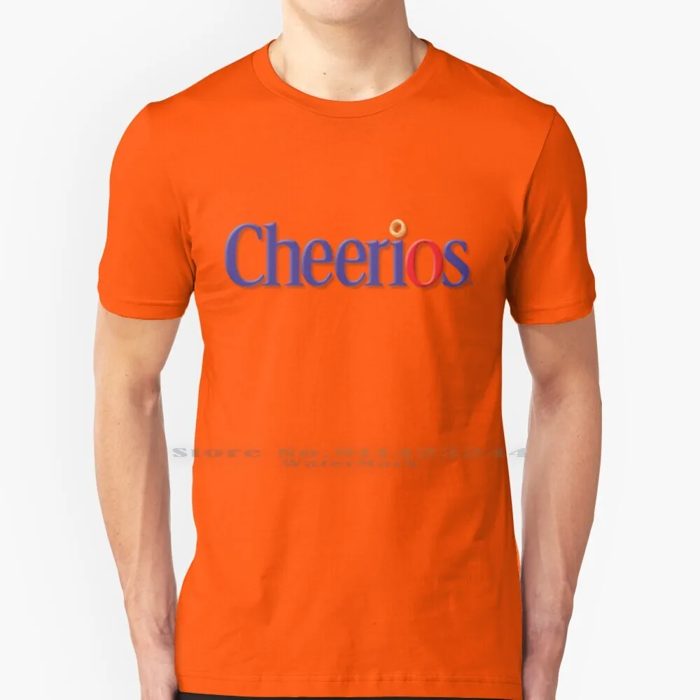 Cheerios T Shirt 100% Puro Cotone Cheerios Cereal Food Circle Entra Shikari Yellow Logo Creativo Trend Vintage Cool Gift