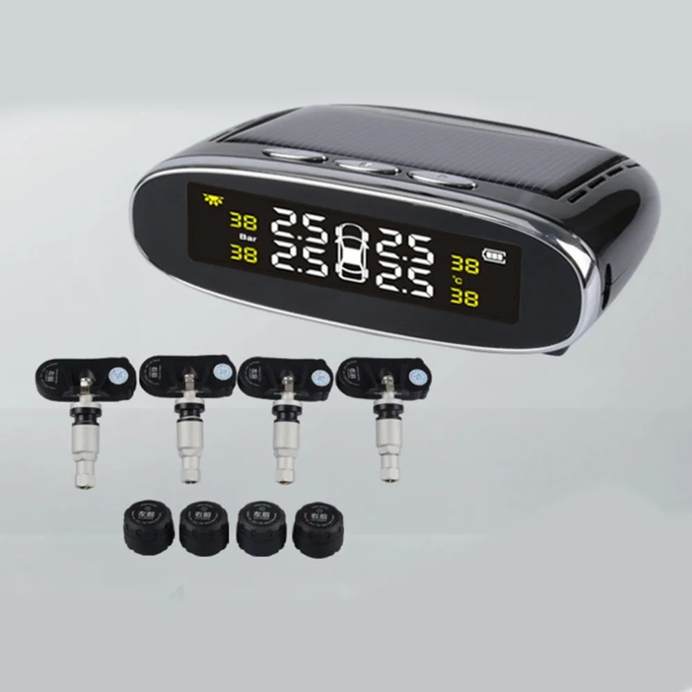 Для Steelmate Tp-s1i Tpms система контроля давления в шинах беспроводной солнечный дисплей 4 внутренних/внешних датчика