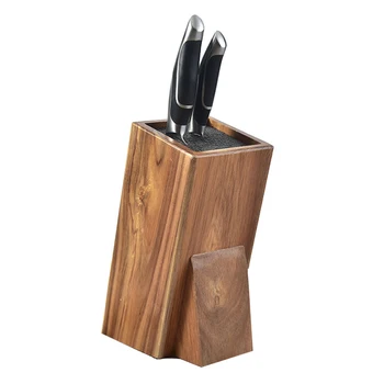 

Solid Wood Kitchen Knife Holder Environmentally Friendly Multifunctional Detachable Durable Easy Clean Easy Insert Universal