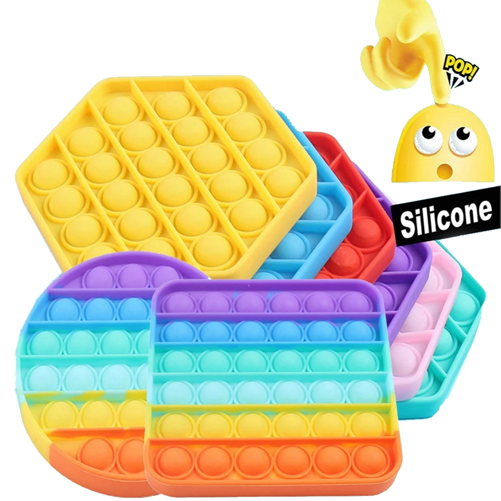 Juguete sensorial antiestrés para adultos, juguete antiestrés, con burbujas de hombel, antiestrés