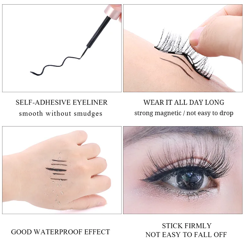 5Pairs Magnet Eyelashes Magnetic Eyeliner Set Mink False Eyelashes Tweezers Waterproof Long Lasting Eyelash Extension Makeup 5Pairs Magnet Eyelashes Magnetic Eyeliner Set Mink False Eyelashes Tweezers Waterproof Long Lasting Eyelash Extension Makeup