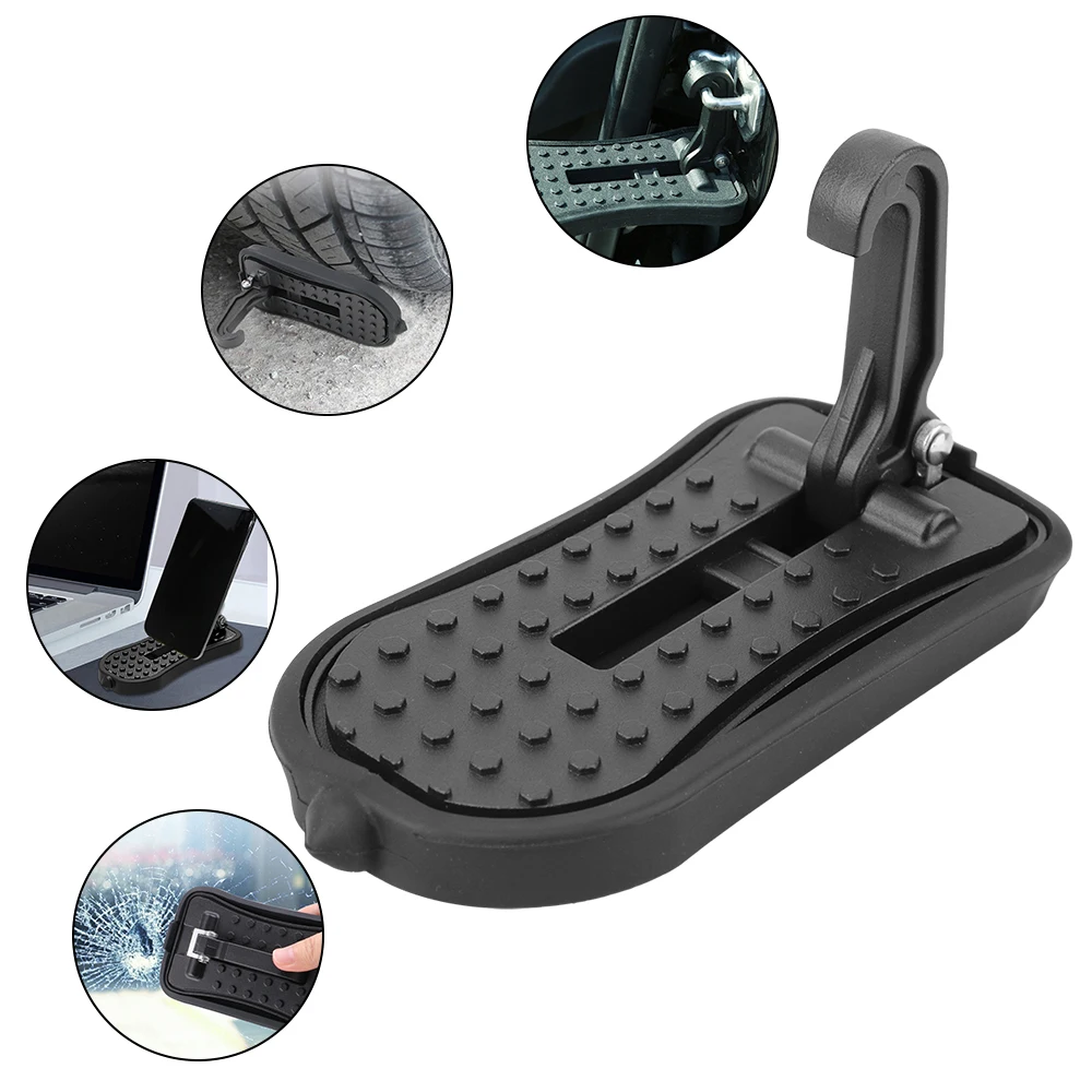 Auto Rooftop Luggage Ladder Hooked Auxiliary Foot Pegs Doorstep Universal Foldable Car Door Step Pedal Safety Hammer | Автомобили и