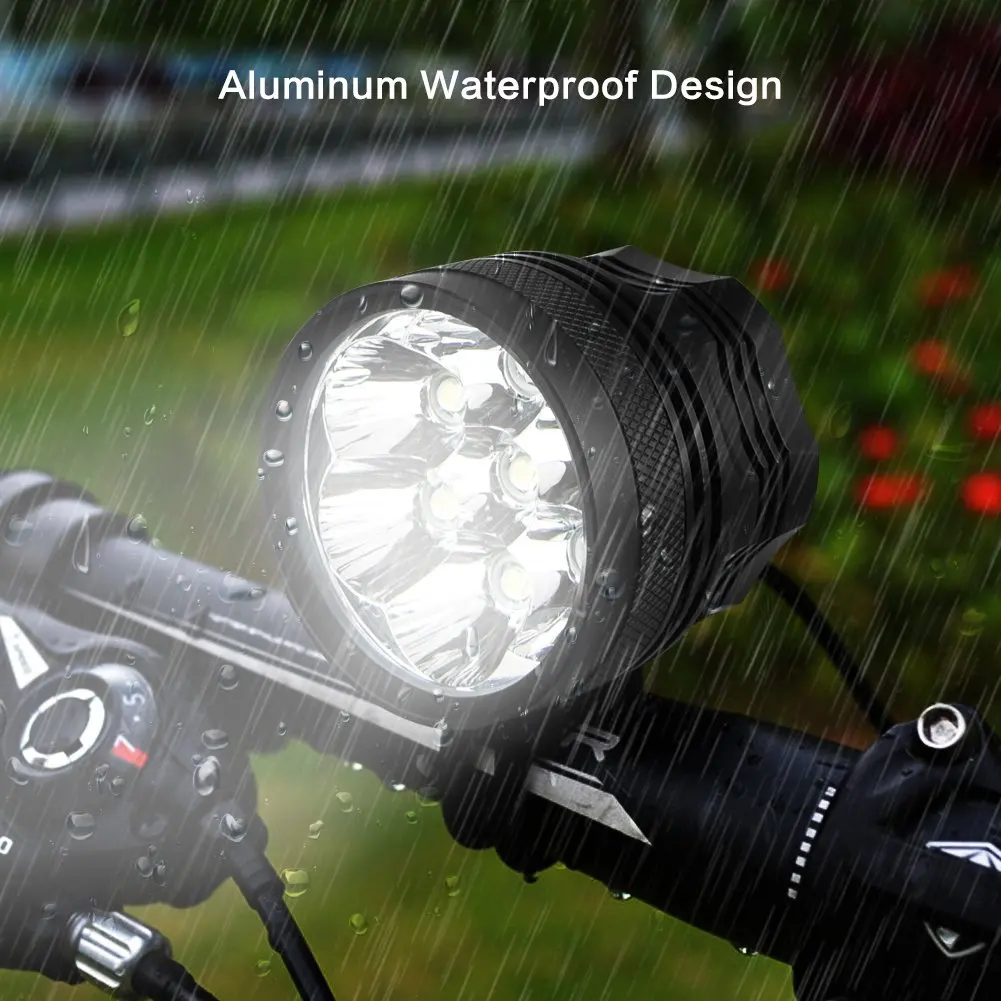 10000 Lumens Bike Headlight 7*XML-T6 LED Bicycle Front Light Mountain Road Cycling Front Lamp Bicycle Accessories