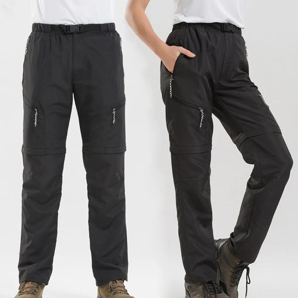 Outdoor Sports Leisure Quick-drying Pants Men Women Hiking Pants Long Short Trousers Detachable NGD88