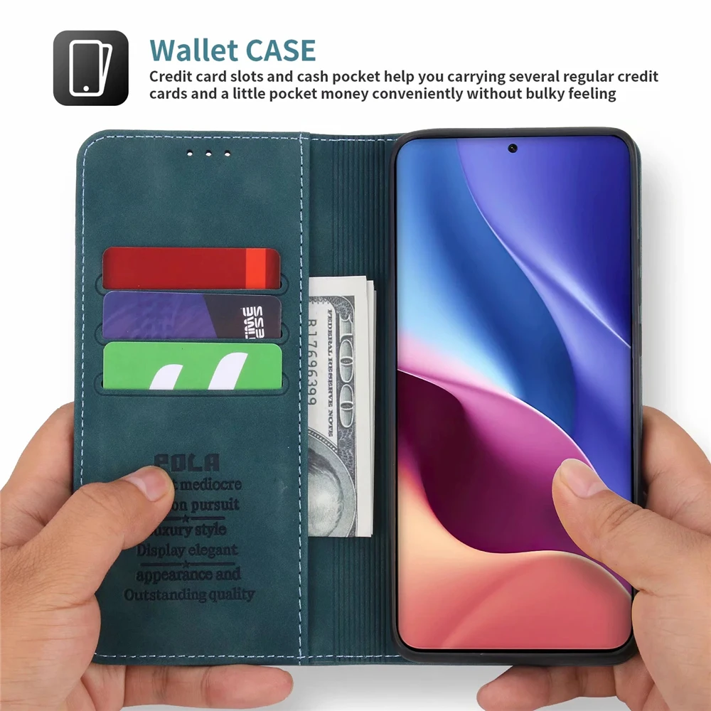 Cover Libro Portafoglio Per Xiaomi Mi 11 Lite 5G – Con Disegno Rosa E Blu, Custodia Magnetica Con Porta Carte E Supporto - 4