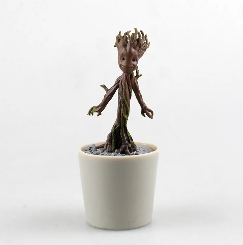 Strongwell Baby Groot анимационная модель Грут фигурка дерево человек Marvel галактика Мстители детское украшение игрушка мультфильм милый аниме