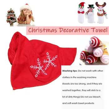 

Christmas Towel Anta Claus Snowman Christmas Tree Cotton Super Soft Towel Washcloth Dishcloth Xmas Cute Towel Party Decor Gift