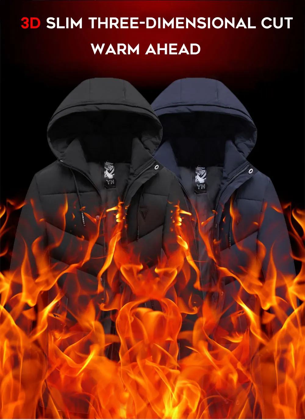 30 градусов Цельсия мужская зимняя куртка с капюшоном Толстая теплая зимняя куртка пальто для мужчин ветровка большого размера мужские парки