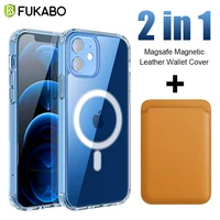 Per Magsafe custodia di ricarica Wireless magnetica per iPhone 13 12 11 Pro Max 12 13 Mini portafoglio in pelle posteriore X XR XS Max 8 7 Plus SE 2020