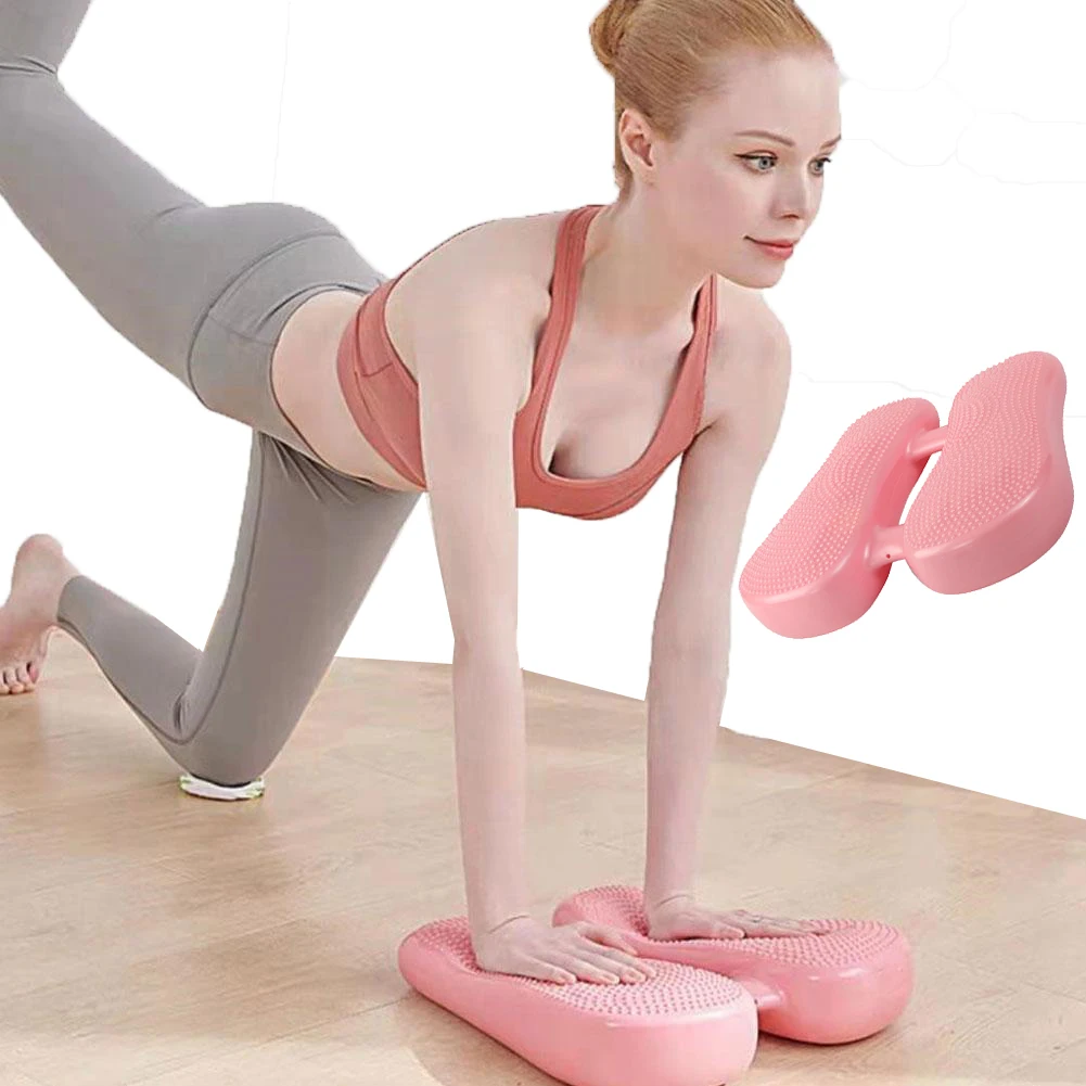 

Mini Inflatable Stepper PVC Massage Dots Wobble Balance Cushion Board Slim Pain Relieve Air Stepper for Sport Fitness Training