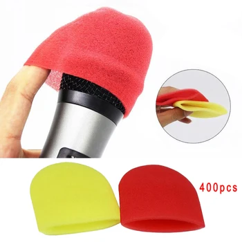 

200pcs Disposable Studio Microphone Foam Mic Wind Shield Sponge Cover for KTV