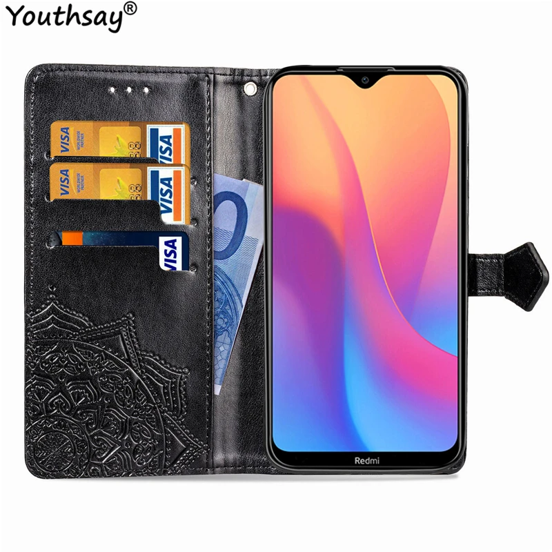 Для Xiaomi Redmi 8A чехол, мягкий силиконовый роскошный цветок из искусственной кожи чехол для Xiaomi Redmi 8A чехол для Redmi 8A 6," чехол для телефона