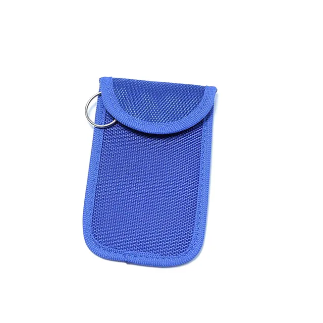 Blue Faraday дистанционные ключи RFID сигнальный блокатор чехол противоугонные сумки без ключа Автомобильный ключ чехол для ключа для защиты конфиденциальности BAG1024 - Цвет: Blue