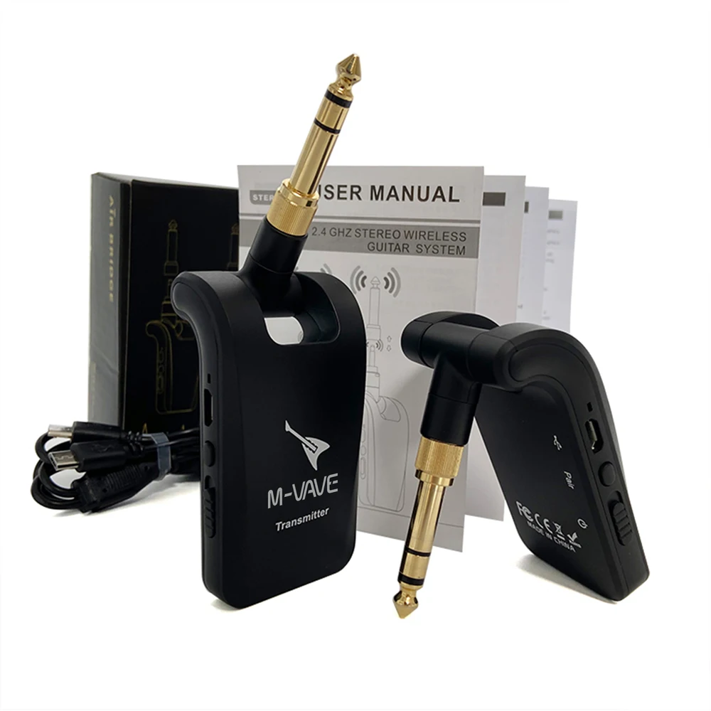 Cuvave wp-5g draadloos 58 ghz gitaarsysteem audio-overdracht ontvanger voor elektrische basgitaarversterker - color- black - Muziekinstrumenten kopen? | Korting tot 49