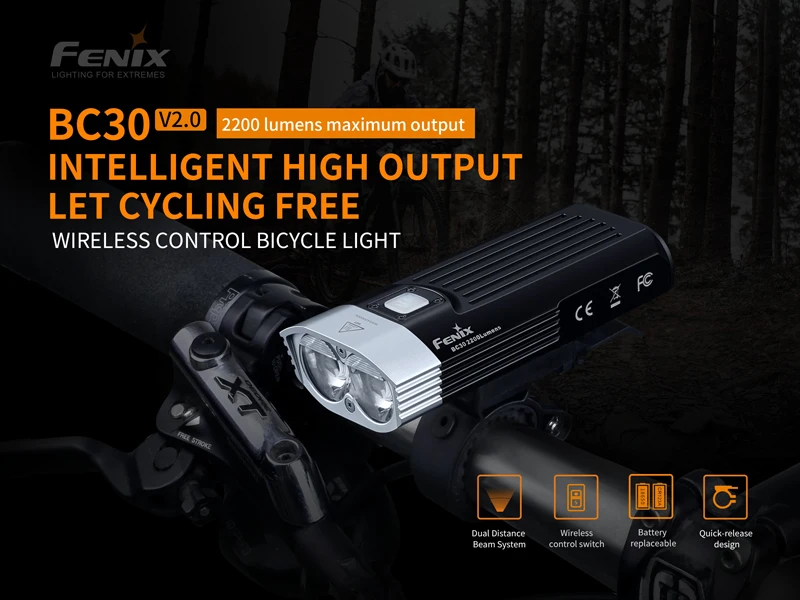 Fenix BC30 V2.0 2200 Lumens Wireless Control Bicycle Light (8)