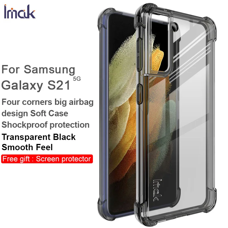 IMAK Airbag Case For Samsung Galaxy S21 Plus 5G Ultra 5G Drop resistance  Soft TPU Silicone Clear Transparent Cover Case - AliExpress