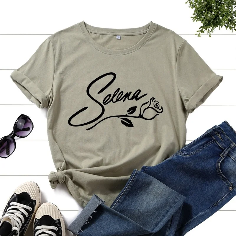 Женская Повседневная летняя футболка с коротким рукавом и принтом в виде букв