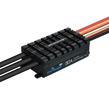 

Flycolor WinDragon Waterproof Brushless ESC 80A 2-4S Support WiFi Mobile APP Aircraft Model For Remote Control Drone Air