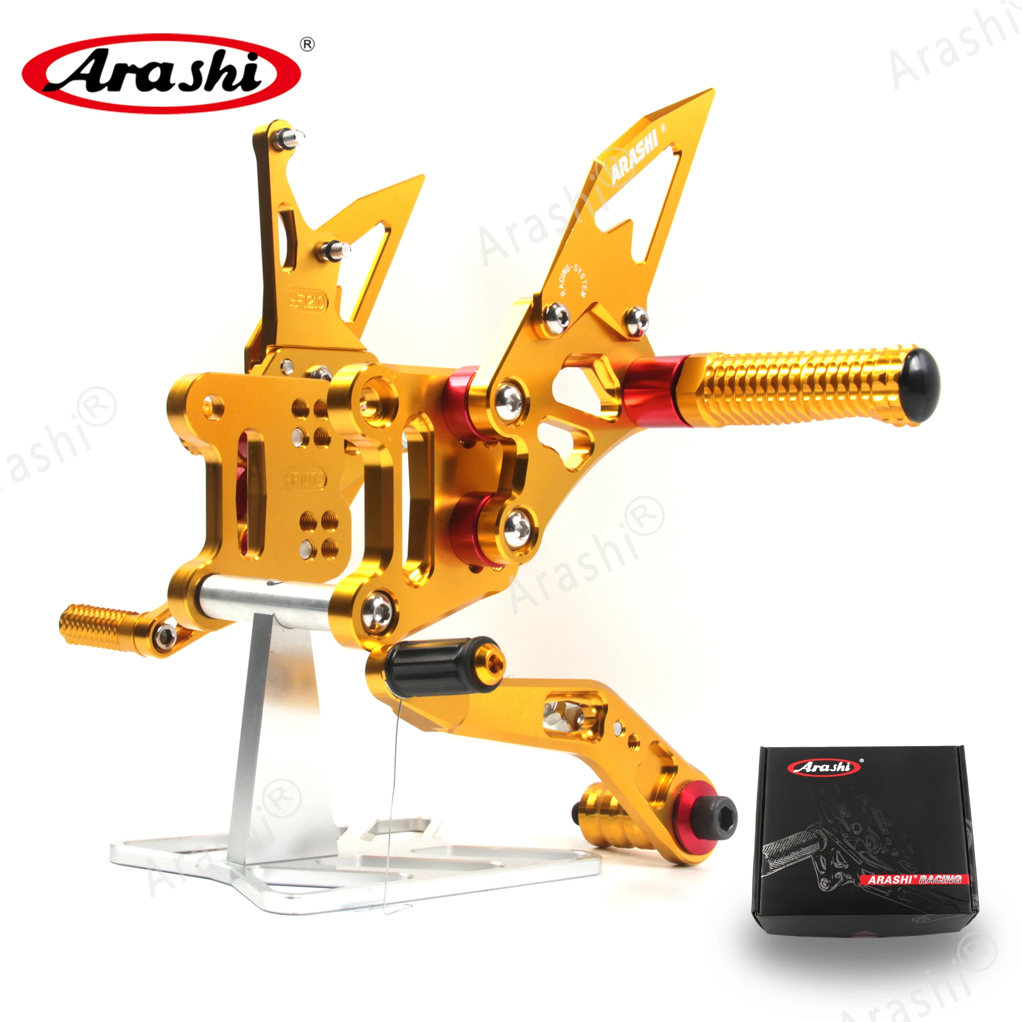 Arashi 1 комплект для SUZUKI GSXR1000 2017 2018 2019 2020 2021 GSXR 1000 ЧПУ Rider Rearset Регулируемые подножки