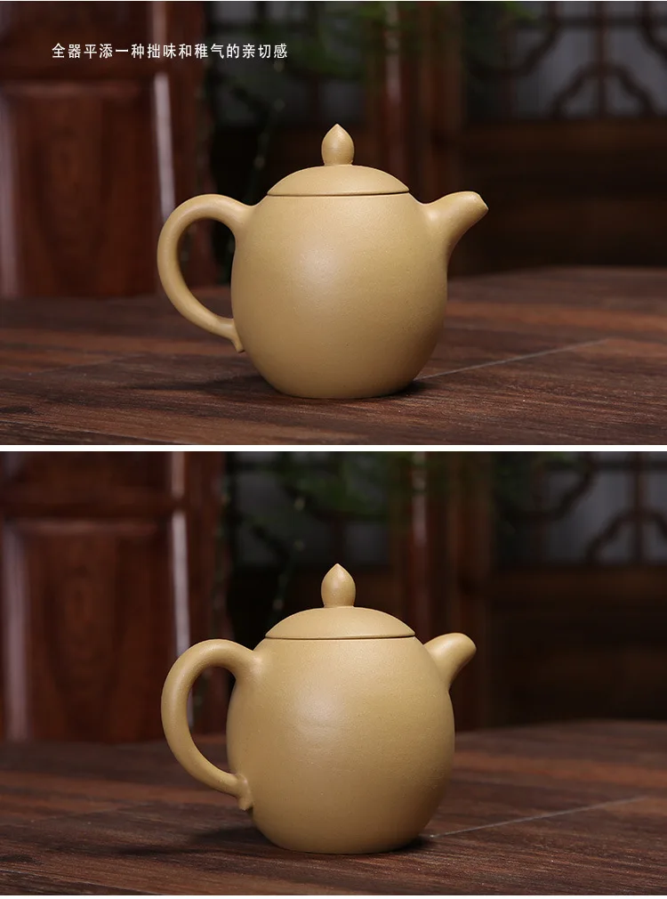 Yixing Clay Teapot Raw Ore Segment Mud Dragon Eggs Pot All Entirely Handmade Pot Tea Pot Wholesale Tea Set Gift Customization