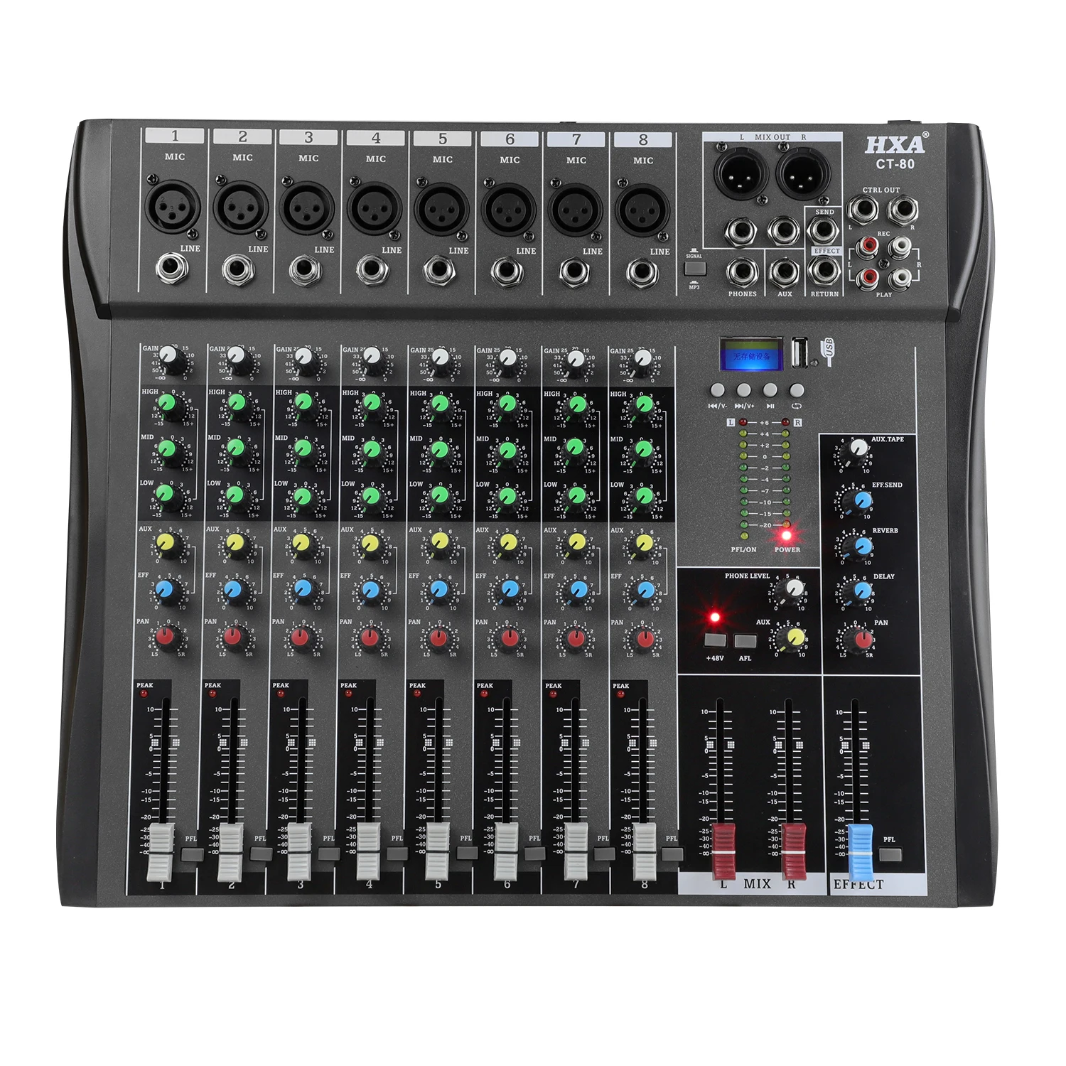 Professional Audio Console Mixer Audio Professional 8 Channel Audio