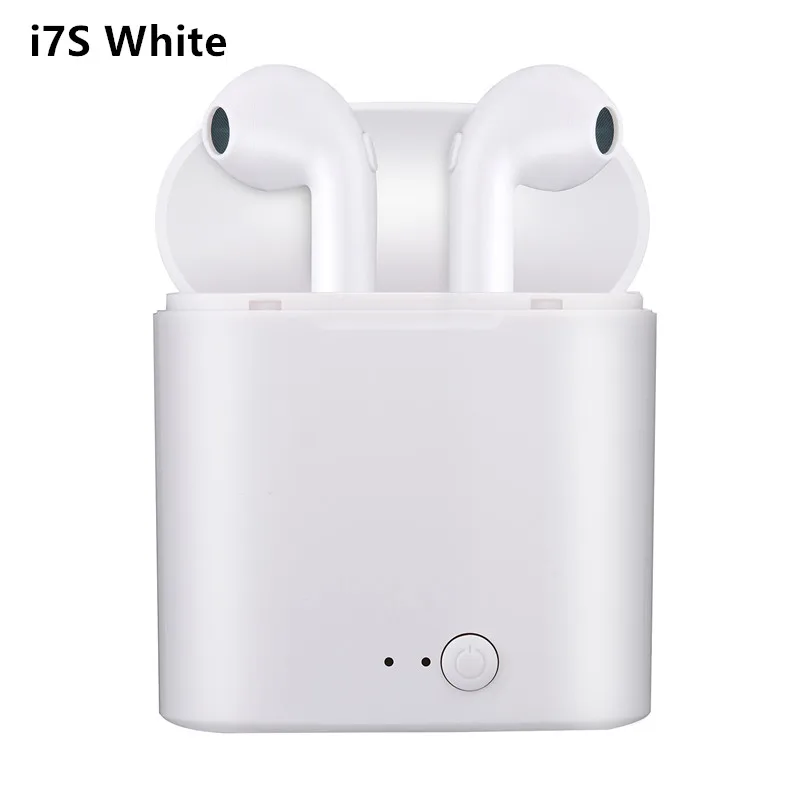Беспроводные Bluetooth наушники I10 Tws I7s Tws игровая гарнитура I9s I11 Tws I13 Fone Sem Fio с зарядным устройством для всех смартфонов - Цвет: i7s white