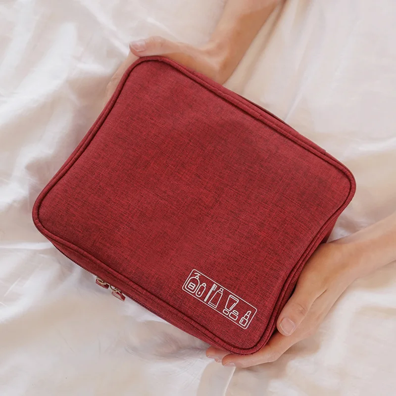Portable Travel Cosmetic Organizer Women'S Toiletry Bag Makeup Storage Bag Zipper Pouch Home Luggage Accessories Cosmetics Bag S