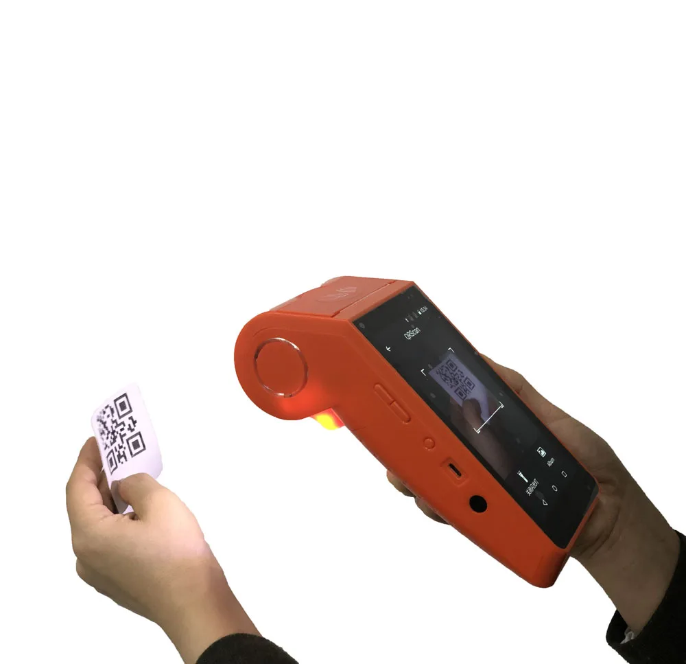 5 дюймов WI-FI 4G Android Pos терминал для Стоянкы Автомобилей автомобиля с QR код ридер