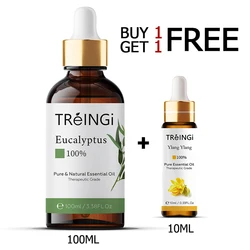 10ml 100ml 110ml Eucalyptus Essential Oil Diffuser Inhales Jasmine Lemon Mint Orange Ylang Ylang Sandalwood Tea Tree Aroma Oil