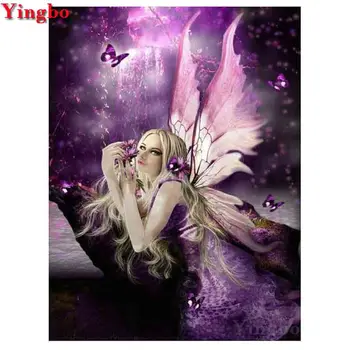 

3d diamond embroidery Butterfly fairy diy diamond painting full round 5d art cross stitch mosaic rhinestone pictures home decor