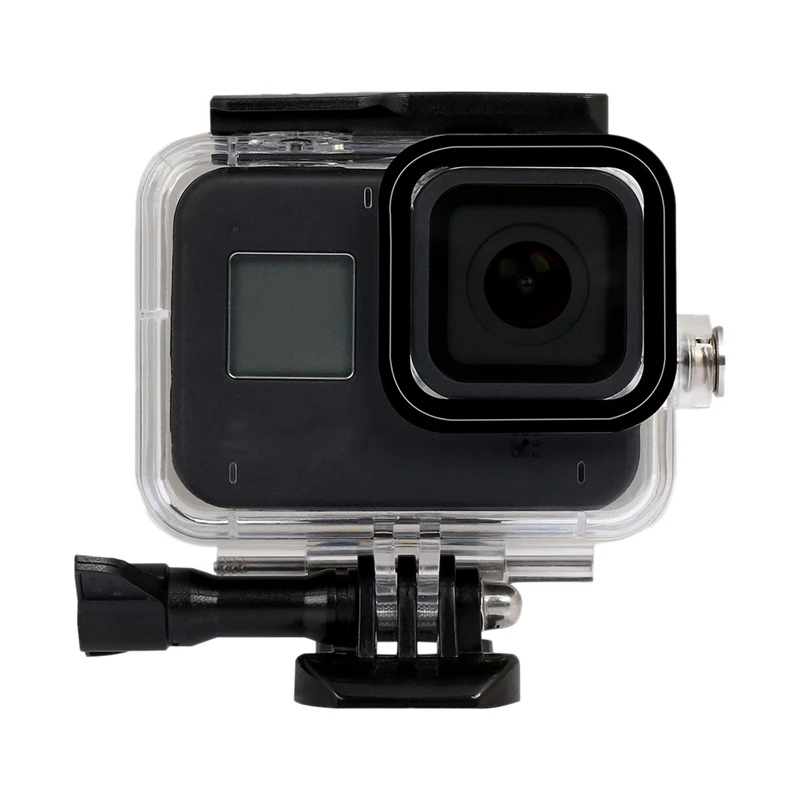 BESTfor Gopro набор аксессуаров для Gopro Hero 8 водонепроницаемый корпус/коробка для хранения/силиконовый чехол/закаленная пленка/Комплект фильтров Экшн-камера