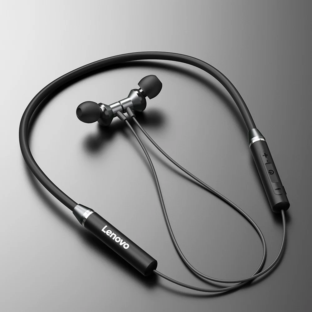 Bluetooth наушники lenovo HE05, 3 цвета, BT наушники BT5.0, Спортивная гарнитура с защитой от пота, беспроводные наушники для бега, для спорта