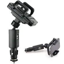 Универсальный двойной USB 2 порта автомобильное зарядное устройство Колыбель держатель для iPhone X XS XR Max 8 7 6 для samsung Galaxy Note 10 Pro 9 8 S10 S9