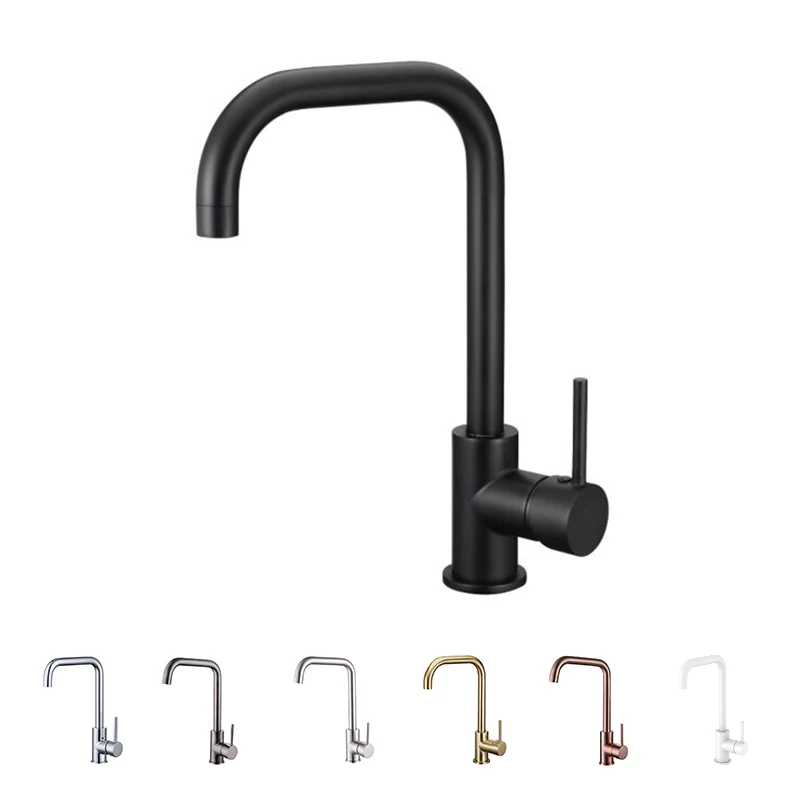 Sink Faucet Kitchen Faucets Mixer Hot and Cold Water Tap Gourmet Golden Single Lever Black Heated Food Mixers Rose Gold White