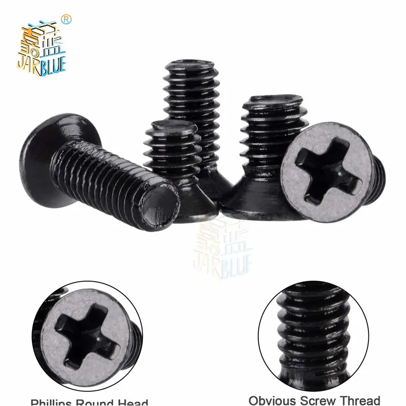 250Pcs/500Pcs M2 M2.5 M3 KM Screw Flat Head Phillips Screws Laptop Notebook Screws Set Kit for Computer Small Screw - Image 3