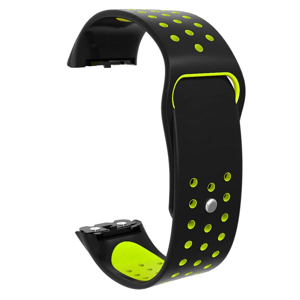 Стильный двухцветный Силиконовый ремешок для наручных часов для samsung Galaxy Fit R370 Силиконовый ремешок для часов
