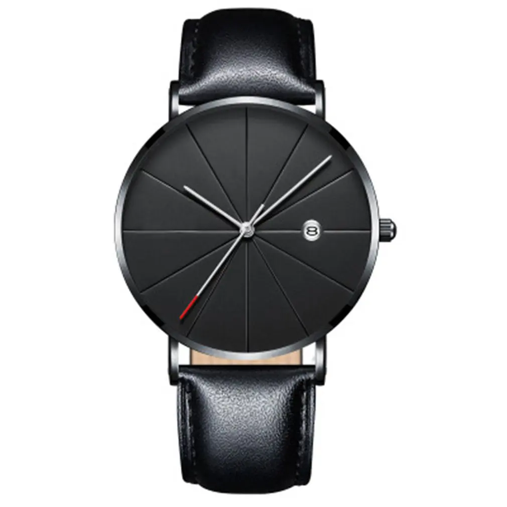 

Fashion Simple Watch Calendar Slim Men'S Business Belt Watch Quartz Watch Men Personality Wild Watches Masculino Relogios NEW