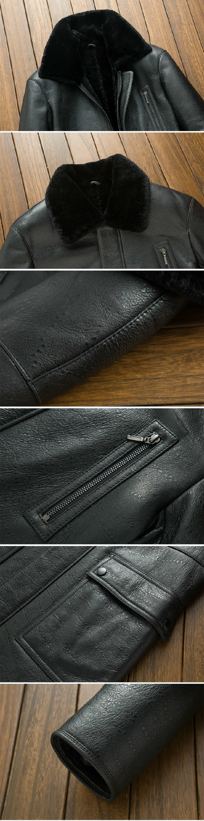 Зимняя мужская куртка из натуральной кожи, длинное пальто из овчины, винтажные Куртки из натуральной кожи, пальто из натурального меха, SWY-976