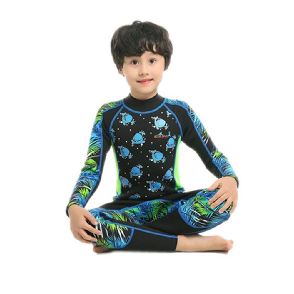 

Rash Guards Swimwear One Piece Long Sleeve Swimsuits thermal Zip Up Surfing Wetsuits UV Protection printwhale Bathing Suits