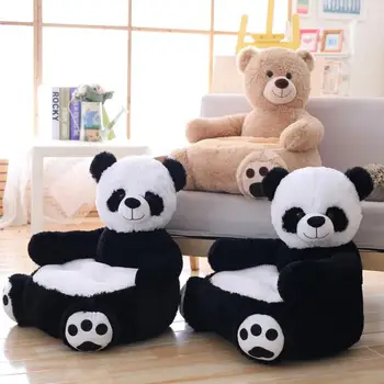 

Cute Plush Panda Children's Sofa Chair Cloth Art Boys And Girls Lazy Bedroom Small Sofa Stool Tami