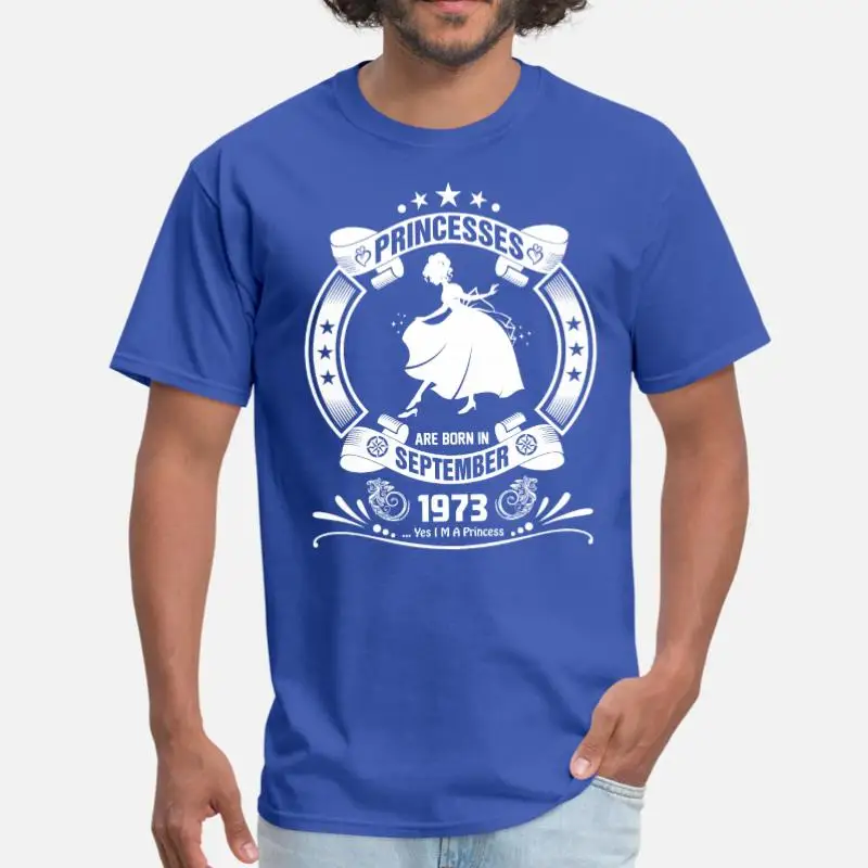 Men-Blue Новинка 1973 года. Мужские Черные милые футболки. Размеры Xxxl 4xl 5xl. Одежда в стиле хип-хоп - Цвет: Men-Blue