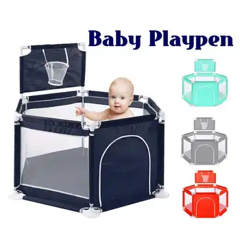 

6 Sided Playpen for Children 60*16*18cm Playpen Pool Balls Baby Playpen Ball Pool for Baby Fence Kids Tent Baby Tent Ball Pool