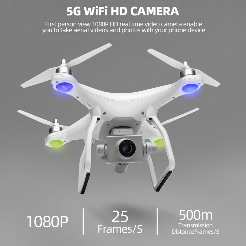 Внешняя небесная камера gps слежение за мной RC вертолет игрушка 5G 1080P 500M один ключ возврата gps позиционирование wifi FPV RC Квадрокоптер Дрон