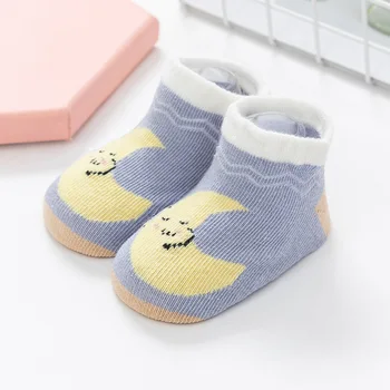 

Newborn Baby Cartoon Soft Soled Cotton Sock Toddler Anti-slip Floor Boys Girls Infant Socks A