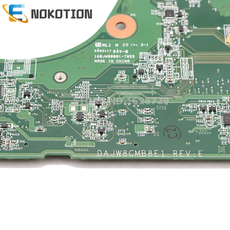 Nokotion Cn 0y8vhy 0y8vhy Dajw8cmb8e1 For Dell Vostro 5470 Laptop Motherboard Sr1eb I7 4510u Cpu Ddr3l Gt740m Gpu Laptop Motherboard Aliexpress