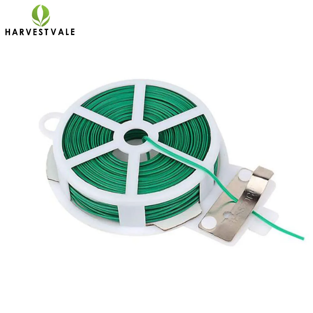

Harvest Vale 100m Multi-Function Horticulture Wires Reusable Fixed Plant Strapping Wire Cutter Flower Gardening Accessories