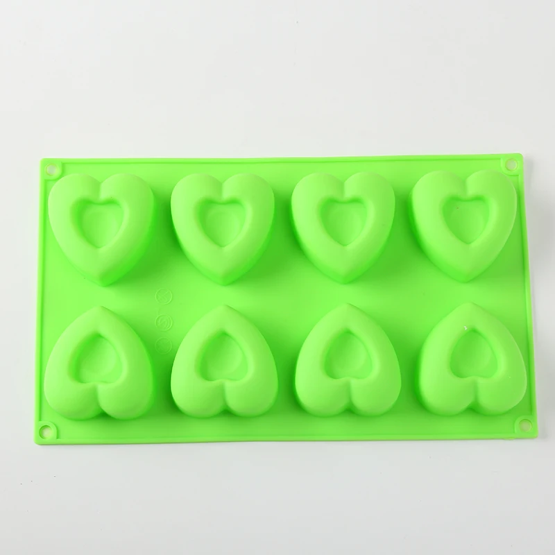 В форме сердца силиконовые формы для торта помадка шоколад выпечки DIY случайный цвет