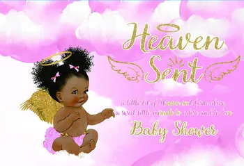

Vinyl angel girl Photography Backgrounds Baby Shower Party Photo Backdrop Props Photography Backdrops for Photo Studio